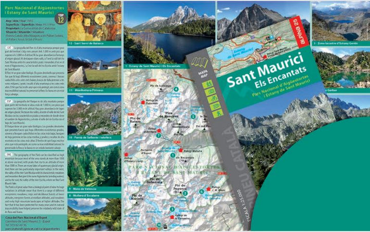 Carte de randonnée - Lac Saint-Maurice, les Encantats (Pyrénées catalanes) | Editorial Alpina carte pliée Editorial Alpina 