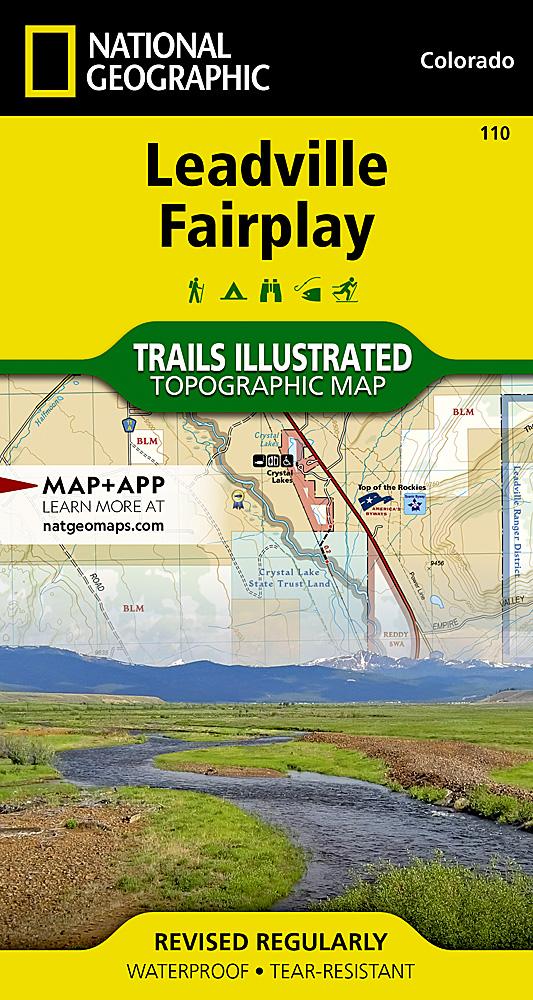 Carte de randonnée - Leadville Fairplay (Colorado), n° 110 | National Geographic carte pliée National Geographic 