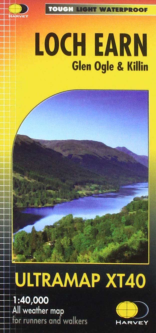 Carte de randonnée - Loch Earn XT40 | Harvey Maps - Ultramap carte pliée Harvey Maps 