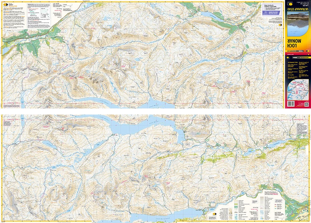 Carte de randonnée - Loch Monar XT40 | Harvey Maps - Ultramap carte pliée Harvey Maps 