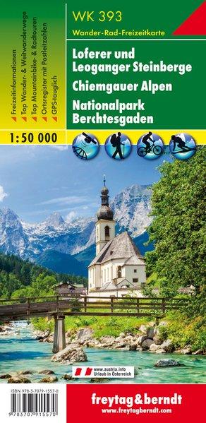 Carte de randonnée - Löferer & Leoganger Steinberge (Allemagne), n° WK393 | Freytag & Berndt carte pliée Freytag & Berndt 