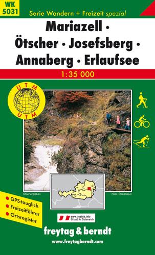 Carte de randonnée - Mariazell - Otscher - Josefsberg - Annaberg (Alpes autrichiennes), n° WK5031 | Freytag & Berndt carte pliée Freytag & Berndt 