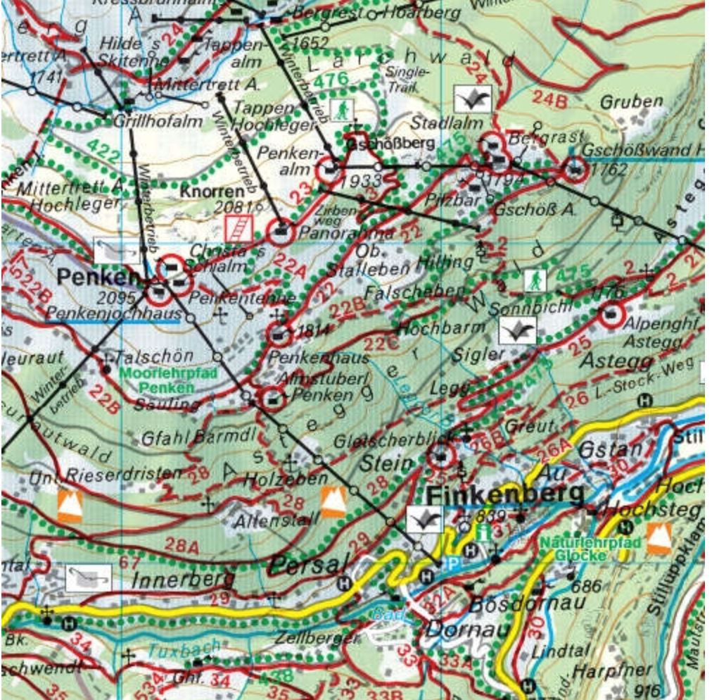 Carte de randonnée - Mayrhofen -Zillertaler Alpen-Gerlos-Krimml (Alpes de Zillertal, Italie, Autriche), n° WK152 | Freytag & Berndt carte pliée Freytag & Berndt 