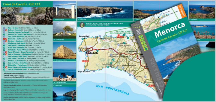 Carte de randonnée - Minorque (îles Baléares) | Alpina carte pliée Editorial Alpina 