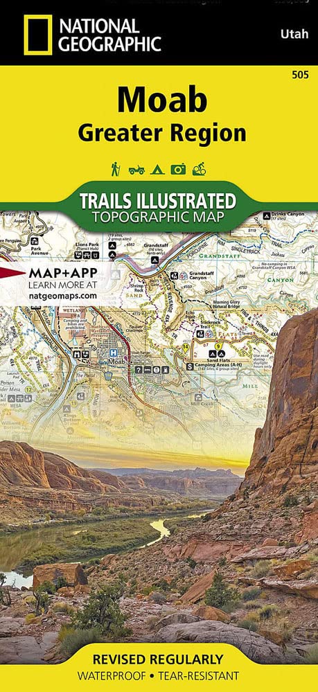Carte de randonnée - Moab (Utah) | National Geographic carte pliée National Geographic 
