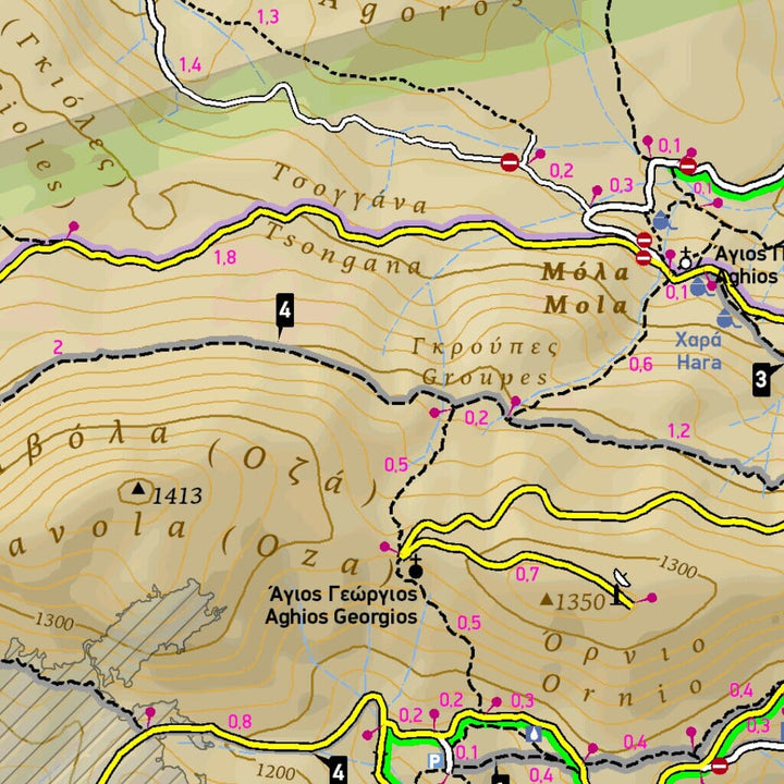 Carte de randonnée - Mont Parnitha (Grèce) | Terrain Cartography carte pliée Terrain Cartography 