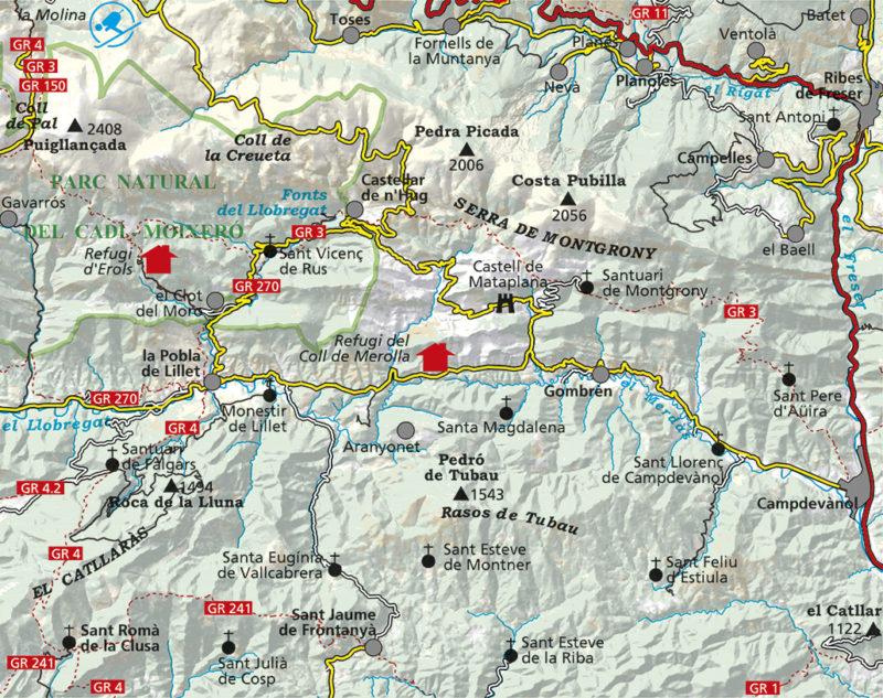 Carte de randonnée - Montgrony, Fonts del Llobregat (Pyrénées Catalanes) | Alpina carte pliée Editorial Alpina 