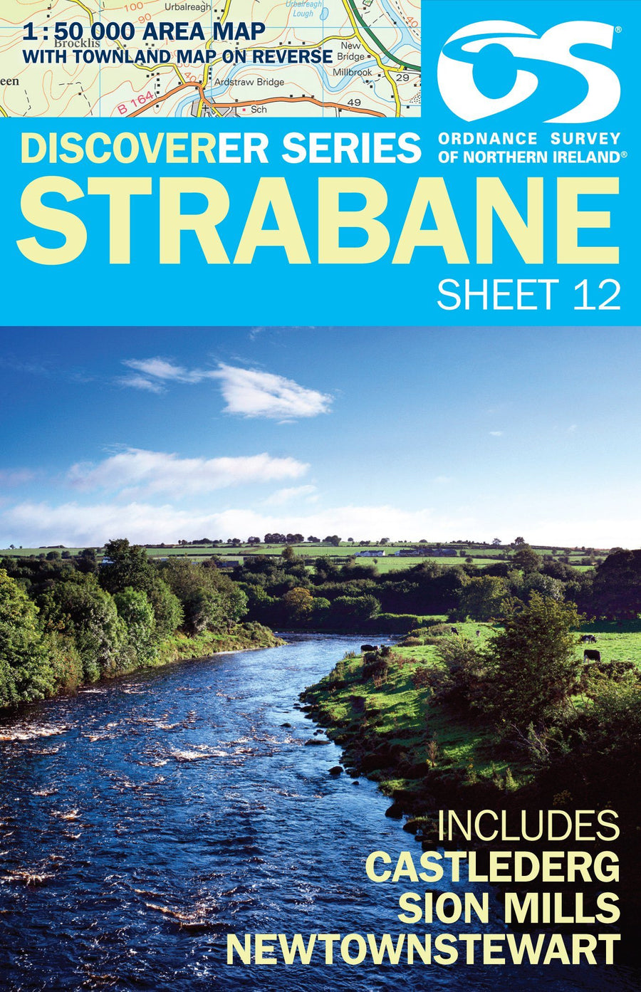 Carte de randonnée n° 012 - Strabane (Irlande du Nord) | Ordnance Survey - Discoverer carte pliée Ordnance Survey 