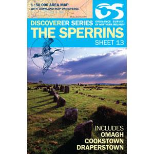 Carte de randonnée n° 013 - The Sperrins (Irlande du Nord) | Ordnance Survey - Discoverer carte pliée Ordnance Survey 