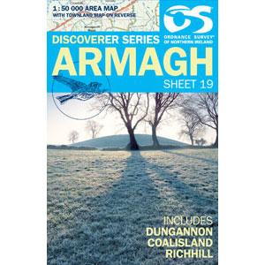 Carte de randonnée n° 019 - Armagh (Irlande du Nord) | Ordnance Survey - Discoverer carte pliée Ordnance Survey 