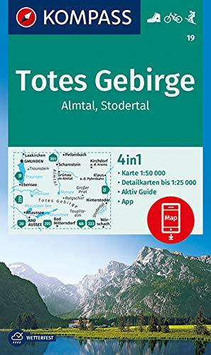 Carte de randonnée n° 019 - Totes Gebirge Almtäl, Stodertal (Autriche) | Kompass carte pliée Kompass 