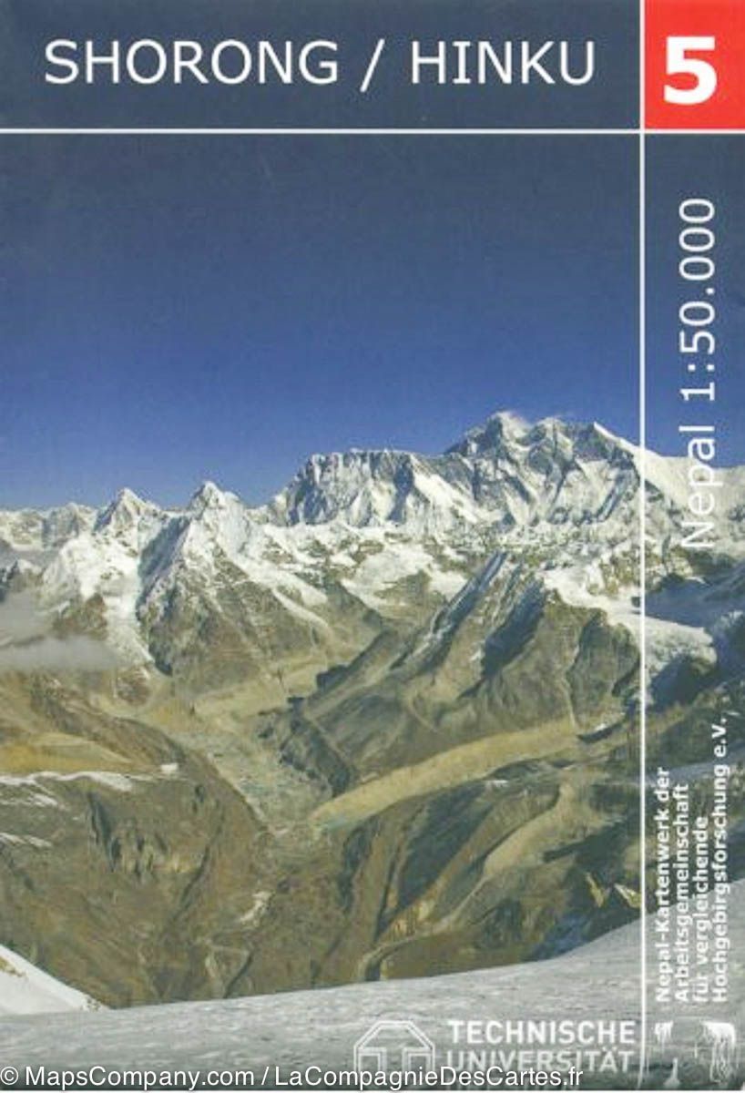 Carte de randonnée n° 05 - Shorong/ Hinku (Népal) | Nelles Verlag carte pliée Nelles Verlag 