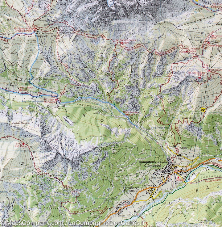 Carte de randonnée n° 05 - Val Gardena et Alpe di Siusi (Alpes, Italie) | Tabacco carte pliée Tabacco 