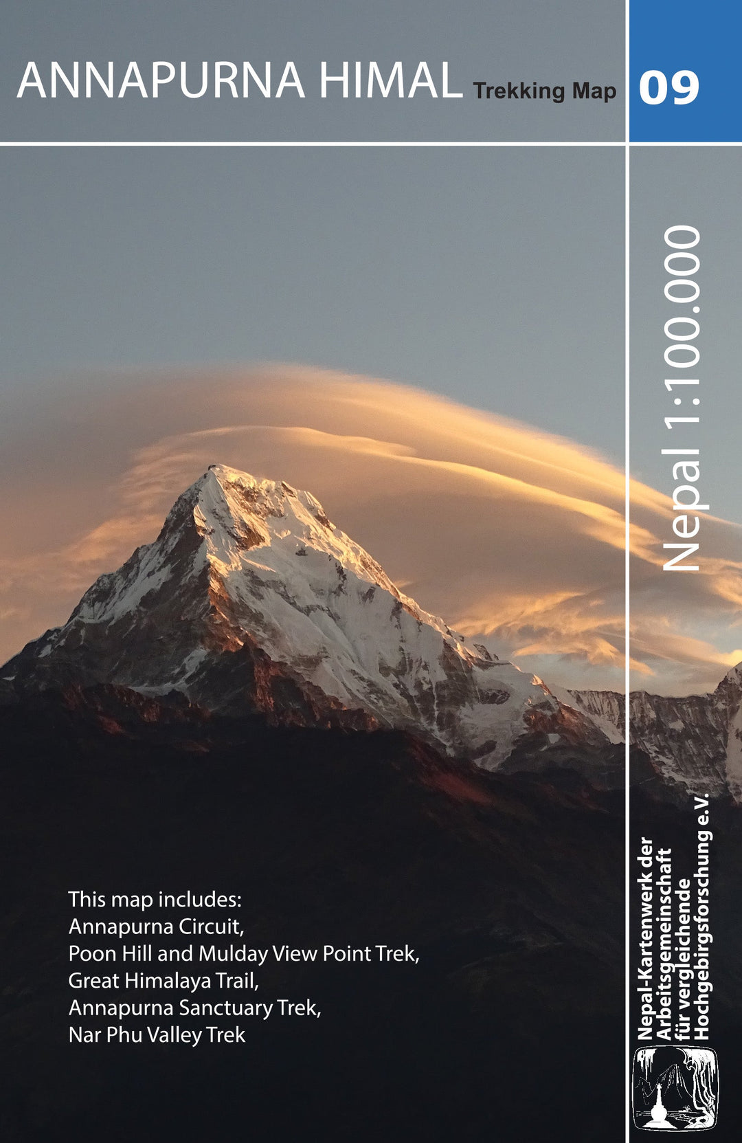 Carte de randonnée n° 09 - Annapurna (Népal) | Nelles Verlag carte pliée Nelles Verlag 