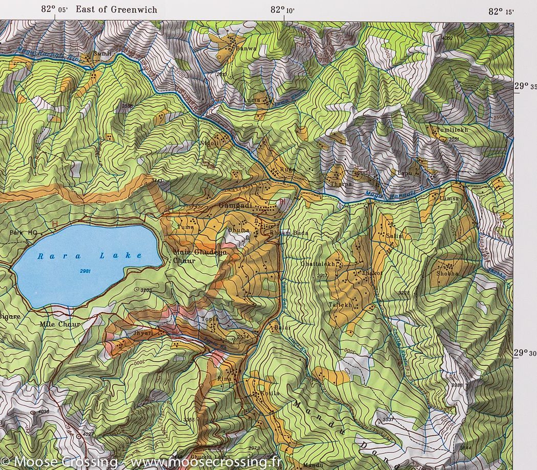 Carte de randonnée n° 10 - Jumla & Lac Rara (Népal) | Nelles Verlag carte pliée Nelles Verlag 