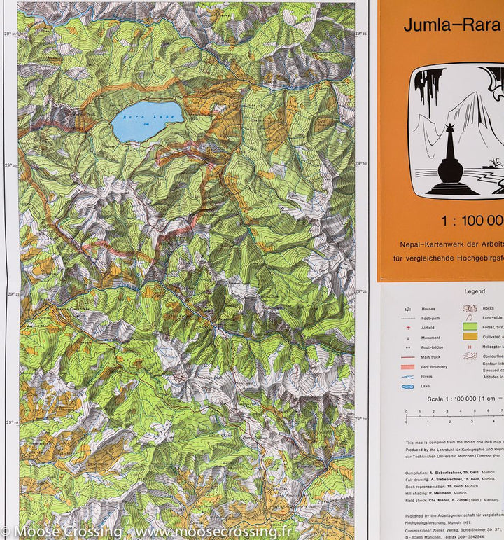 Carte de randonnée n° 10 - Jumla & Lac Rara (Népal) | Nelles Verlag carte pliée Nelles Verlag 