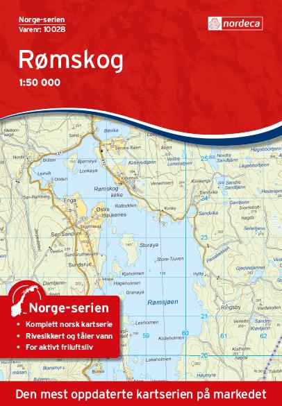 Carte de randonnée n° 10028 - Romskog (Norvège) | Nordeca - Norge-serien carte pliée Nordeca 