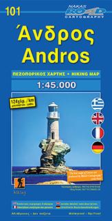 Carte de randonnée n° 101 - Andros | Road Editions carte pliée Road Editions 