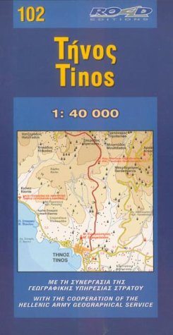 Carte de randonnée n° 102 - Tinos | Road Editions carte pliée Road Editions 