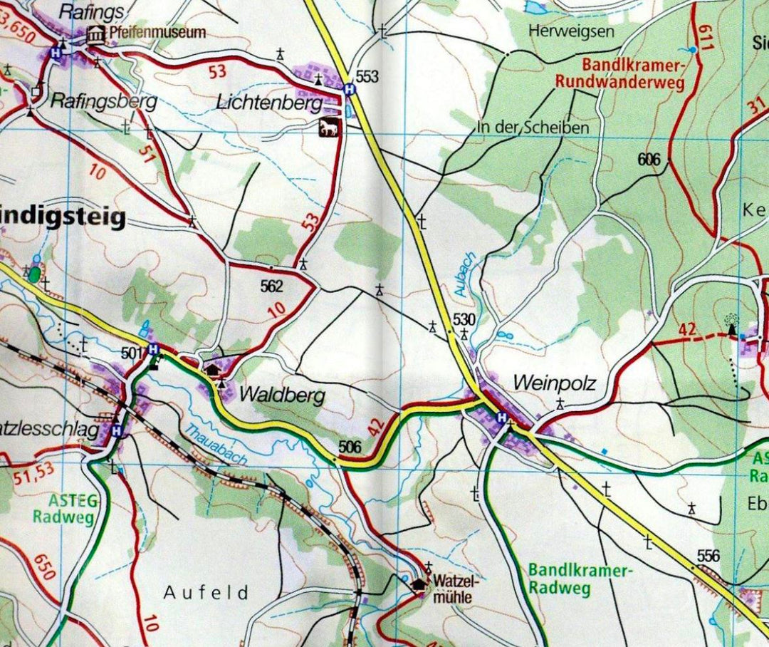 Carte de randonnée n° 203 - Waldviertel Kampta, Wachau (Basse-Autriche) | Kompass carte pliée Kompass 