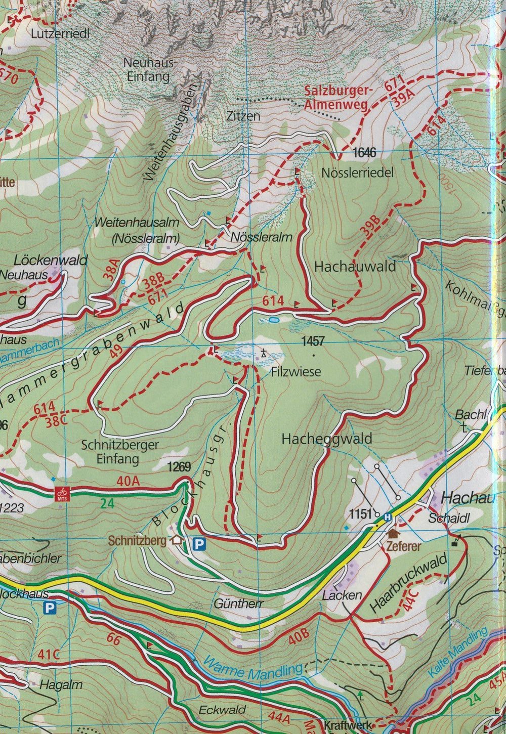 Carte de randonnée n° 208 - Wienerwald (Autriche) | Kompass carte pliée Kompass 