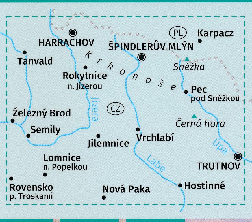 Carte de randonnée n° 2087 - Riesengebirge, Krkonos (République Tchèque) | Kompass carte pliée Kompass 