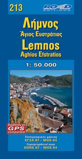 Carte de randonnée n° 213 - Lemnos | Road Editions carte pliée Road Editions 