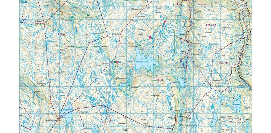 Carte de randonnée n° 2215 - Jotunheimen (Norvège) | Nordeca - Turkart 1/100 000 carte pliée Nordeca 