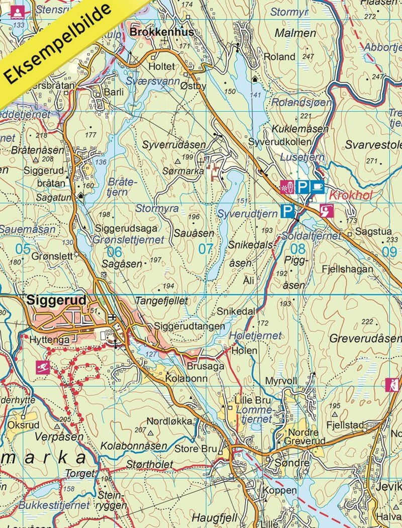 Carte de randonnée n° 2283 - Oslo Ostmark (Norvège) | Nordeca - Turkart 1/50 000 carte pliée Nordeca 