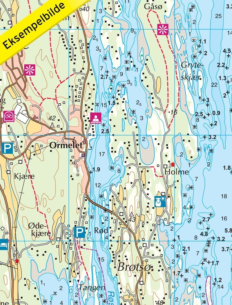 Carte de randonnée n° 2479 - Verdens Ende (Norvège) | Nordeca - Turkart 1/25 000 carte pliée Nordeca 