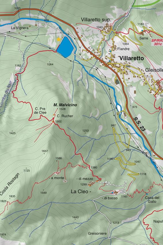 Carte de randonnée n° 25-05 - Val Germanasca, Val Chisone | Fraternali - 1/25 000 carte pliée Fraternali 