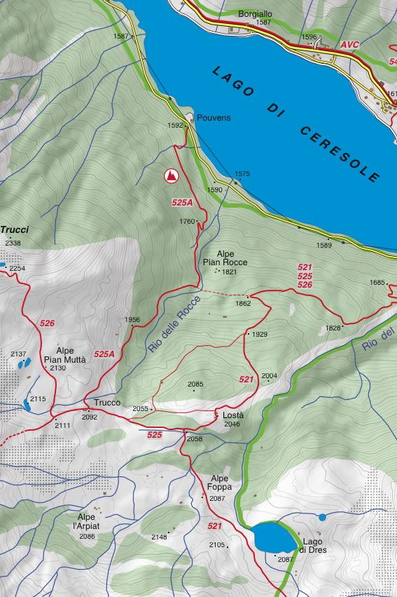 Carte de randonnée n° 25-24 - Alta Valle Orco, Gran Paradiso | Fraternali - 1/25 000 carte pliée Fraternali 