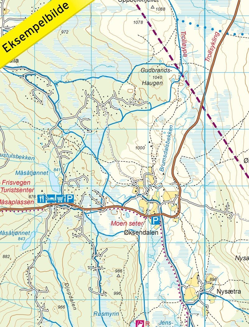 Carte de randonnée n° 2509 - Ringebu (Norvège) | Nordeca - Turkart 1/50 000 carte pliée Nordeca 