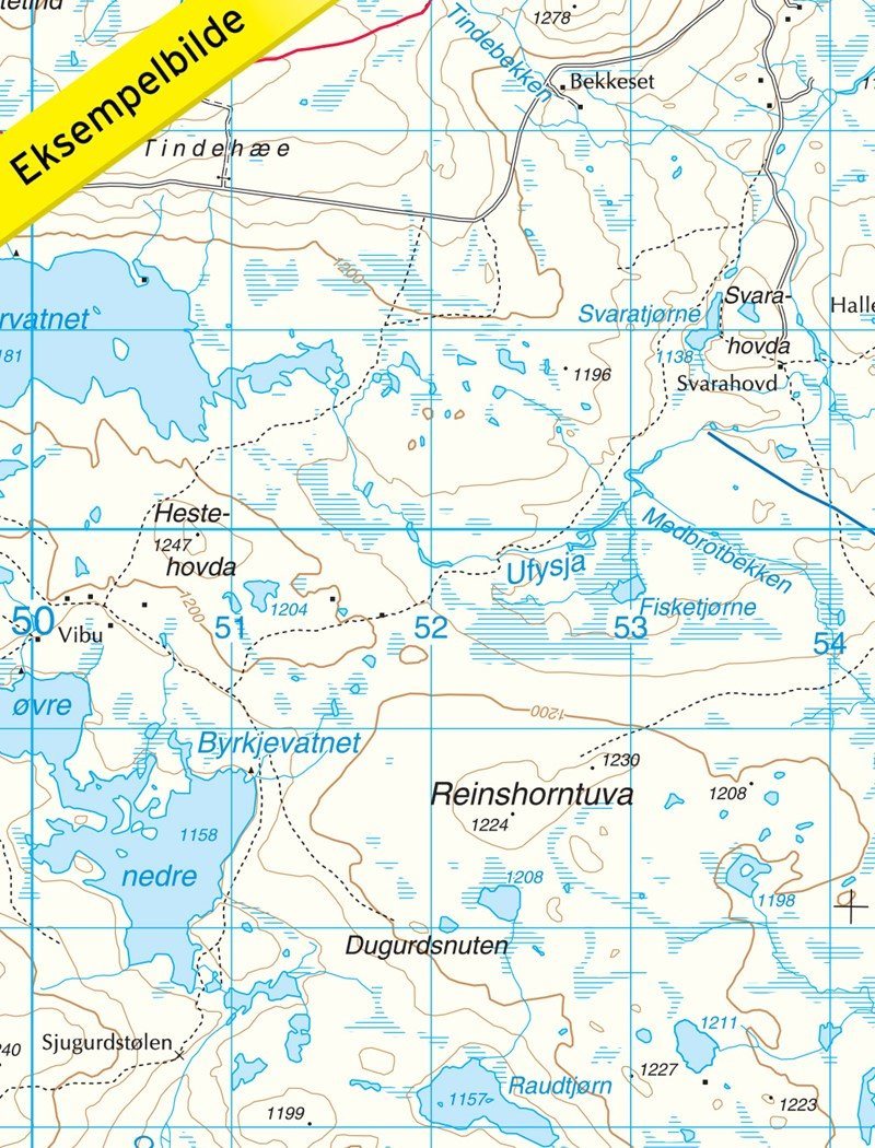 Carte de randonnée n° 2515 - Geilo (Norvège) | Nordeca - Turkart 1/50 000 carte pliée Nordeca 