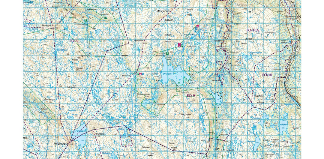Carte de randonnée n° 2551 - Mjosa-Randsfjorden (Norvège) | Nordeca - Turkart 1/100 000 carte pliée Nordeca 