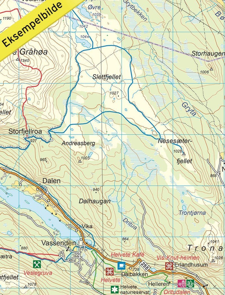 Carte de randonnée n° 2563 - Peer Gynts Rike (Norvège) | Nordeca - Turkart 1/50 000 carte pliée Nordeca 