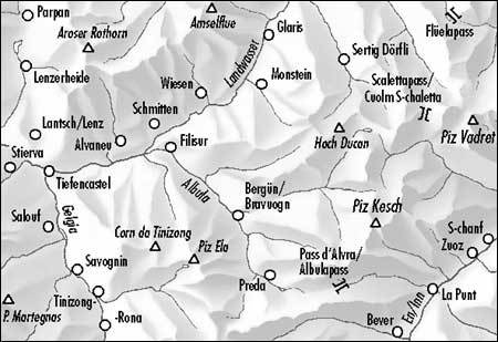 Carte de randonnée n° 258T - Bergün, Bravuogn (Suisse) | Swisstopo - Excursions au 1/50 000 carte pliée Swisstopo 