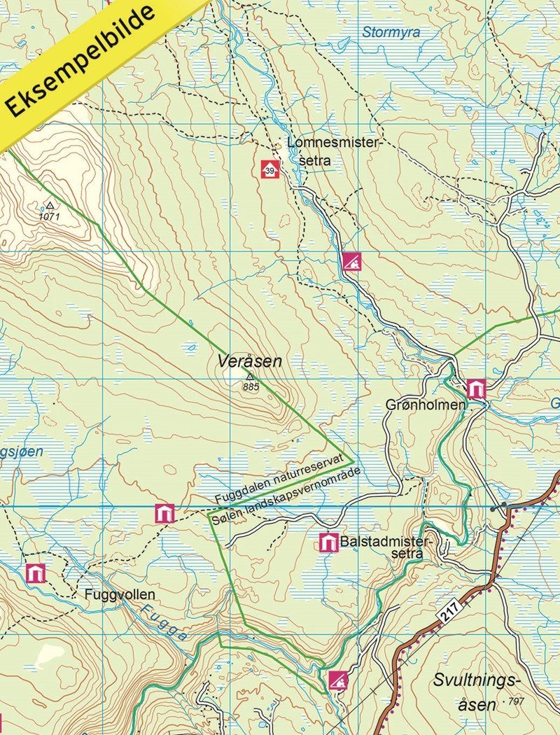 Carte de randonnée n° 2753 - Rendalen (Norvège) | Nordeca - Turkart 1/100 000 carte pliée Nordeca 