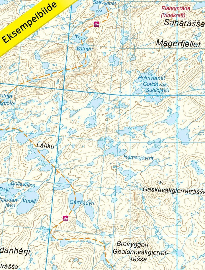 Carte de randonnée n° 2773 - Kvalsund Sud (Norvège) | Nordeca - Turkart 1/100 000 carte pliée Nordeca 