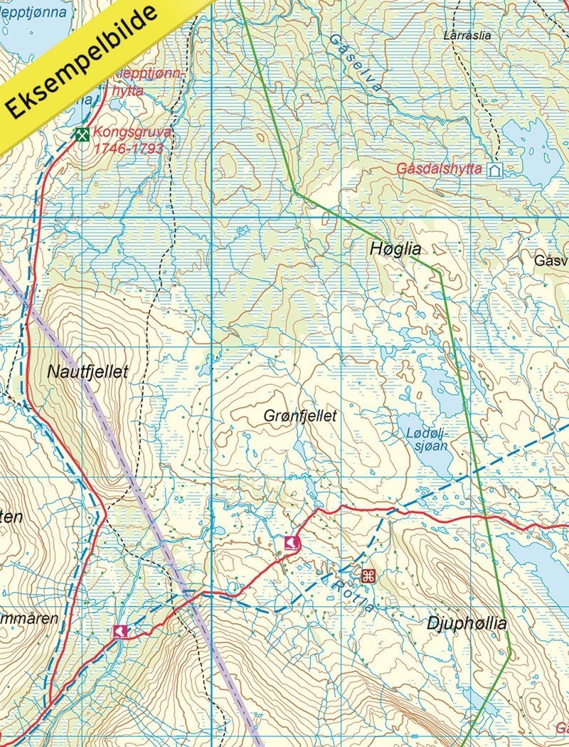 Carte de randonnée n° 2777 - Sylan Nord (Norvège) | Nordeca - Turkart 1/100 000 carte pliée Nordeca 