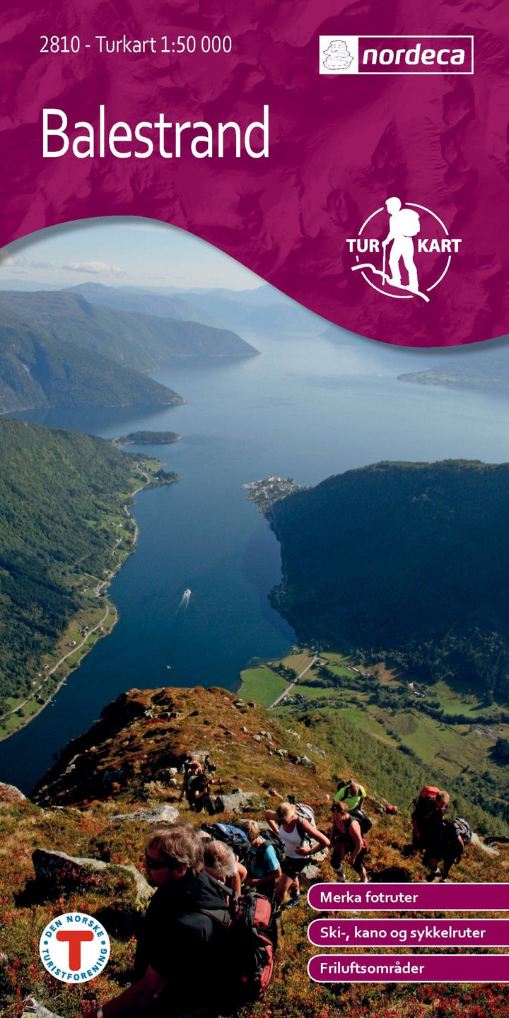 Carte de randonnée n° 2810 - Balestrand (Norvège) | Nordeca - Turkart 1/50 000 carte pliée Nordeca 