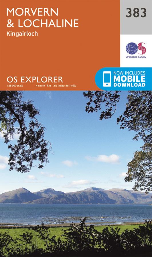 Carte de randonnée n° 383 - Morvern, Lochaline (Grande Bretagne) | Ordnance Survey - Explorer carte pliée Ordnance Survey 
