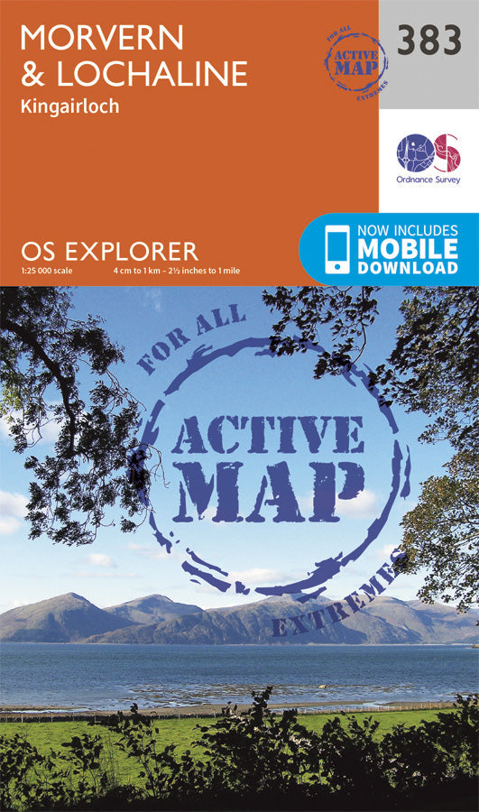 Carte de randonnée n° 383 - Morvern, Lochaline (Grande Bretagne) | Ordnance Survey - Explorer carte pliée Ordnance Survey Plastifiée 