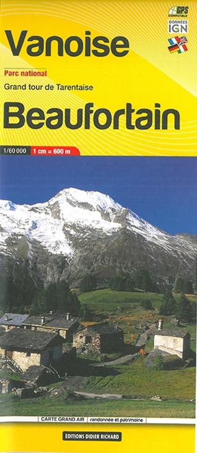 Carte de randonnée n° 4 - Vanoise, Beaufortain | Didier Richard carte pliée Didier Richard 