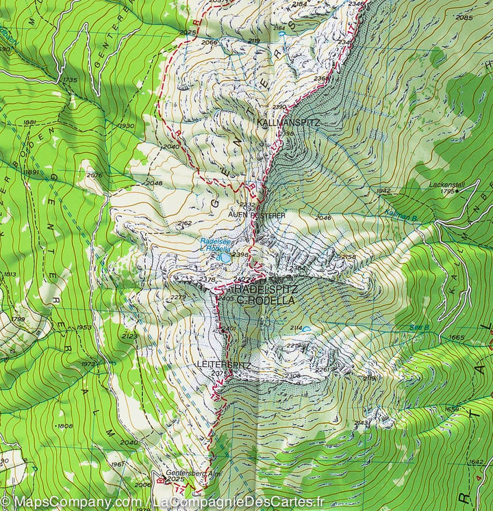 Carte de randonnée n° 40 - Alpes Sarentines (ou de Sarntal), Italie | Tabacco carte pliée Tabacco 