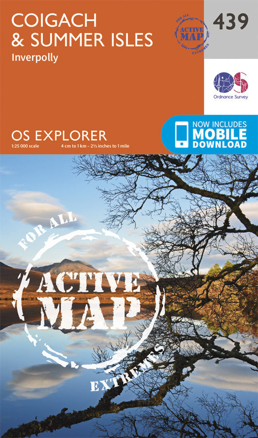 Carte de randonnée n° 439 - Coigach, Summer Isles (Grande Bretagne) | Ordnance Survey - Explorer carte pliée Ordnance Survey Plastifiée 