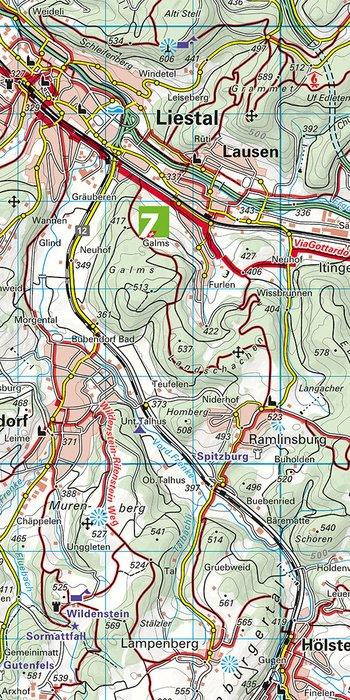 Carte de randonnée n° 45 - Bellinzona, San Bernardino (Suisse) | Kümmerly & Frey-1/40 000 carte pliée Kümmerly & Frey 