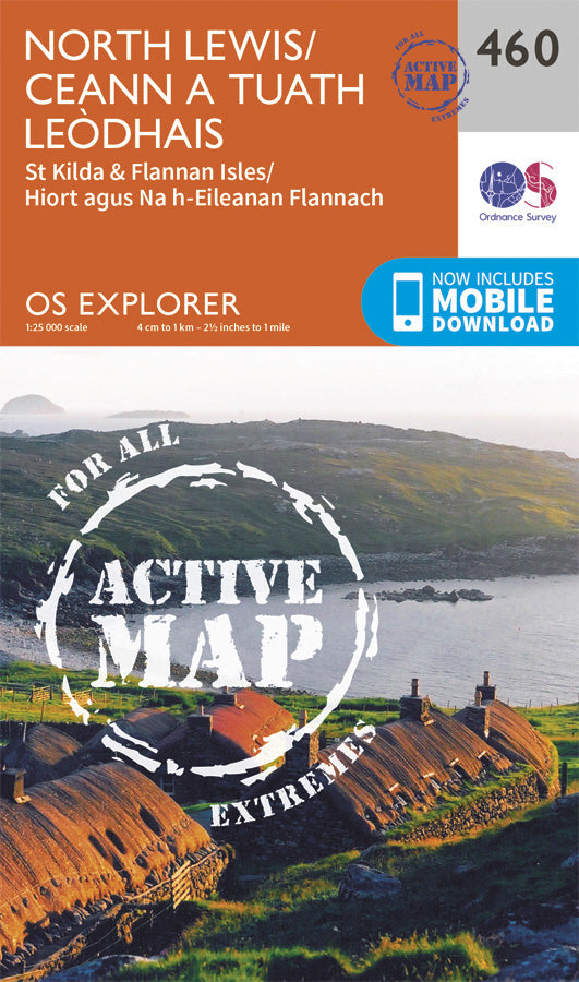 Carte de randonnée n° 460 - North Lewis (Grande Bretagne) | Ordnance Survey - Explorer carte pliée Ordnance Survey Plastifiée 