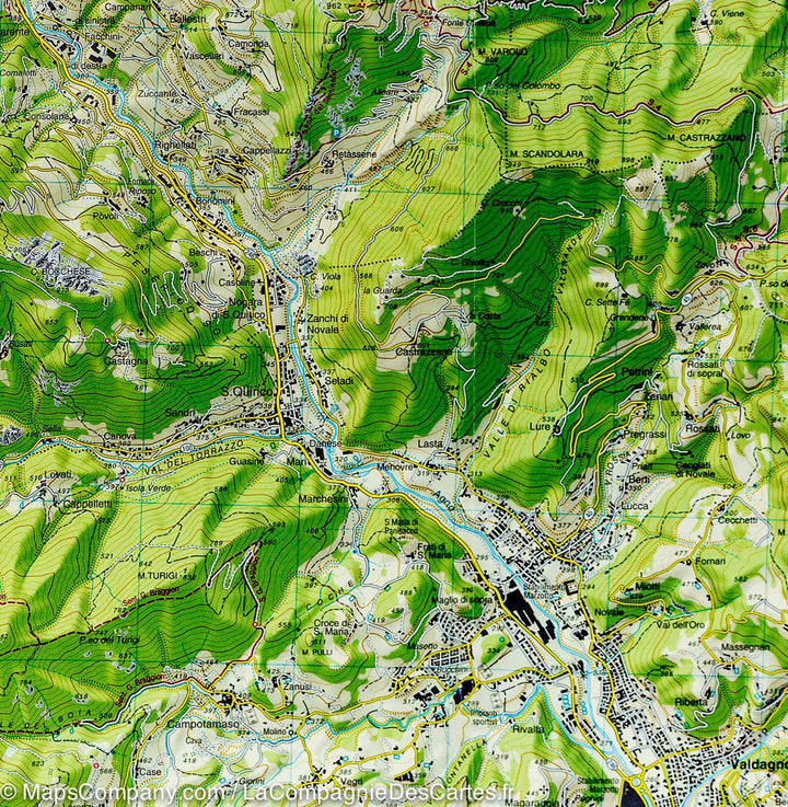 Carte de randonnée n° 56 de Piccole Dolomiti Pasubio (Italie) | Tabacco - La Compagnie des Cartes