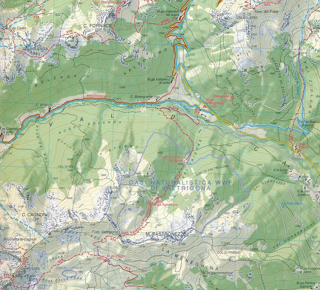 Carte de randonnée n° 64 - Val di Non - Le Maddalene - Cles - Roén - Mendola | Tabacco - La Compagnie des Cartes